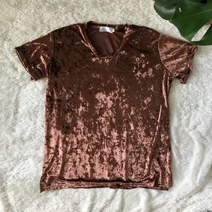 Copper Velvet Shirt M